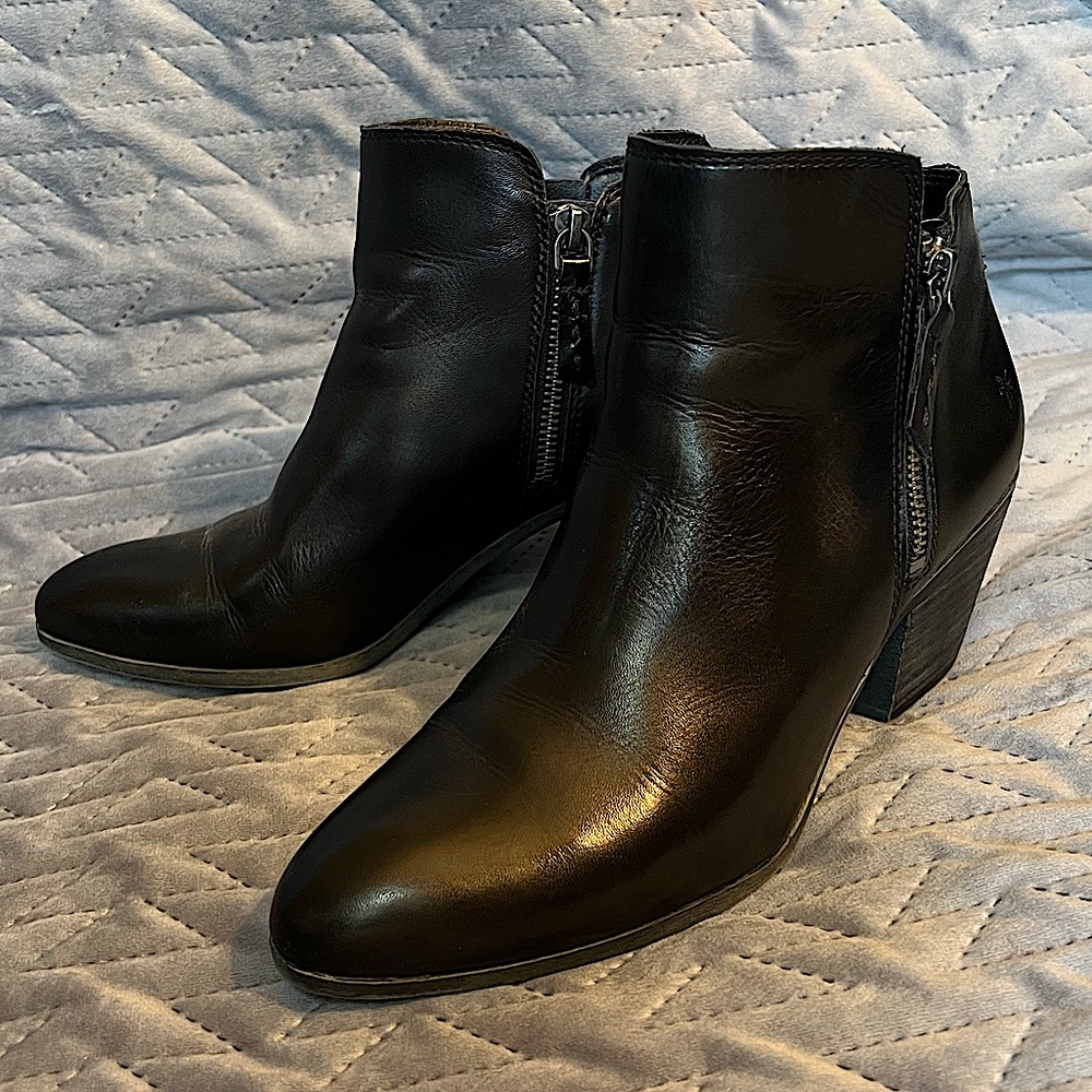 Frye booties with western heel